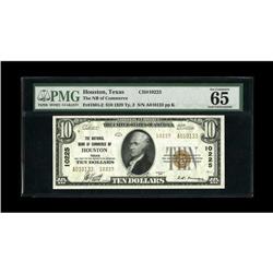 Houston, TX - $10 1929 Ty. 2 The NB of Commerce Ch. # 1 