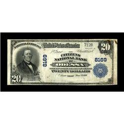 Odessa, TX - $20 1902 Plain Back Fr. 651 The Citizens N 