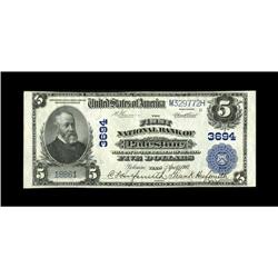 Palestine, TX - $5 1902 Plain Back Fr. 600 The First NB 