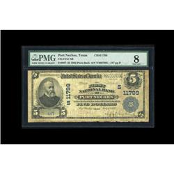 Port Neches, TX - $5 1902 Plain Back Fr. 607 The First 