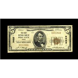 Post City, TX - $5 1929 Ty. 1 The First NB Ch. # 9485Ju 
