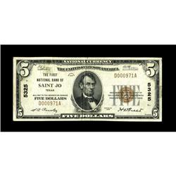 Saint Jo, TX - $5 1929 Ty. 1 The First NB Ch. # 5325A v 