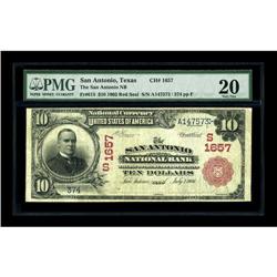 San Antonio, TX - $10 1902 Red Seal Fr. 615 The San Ant 