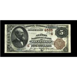 San Antonio, TX - $5 1882 Brown Back Fr. 471 The Alamo 