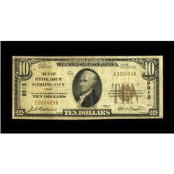 Sterling City, TX - $10 1929 Ty. 1 The First NB Ch. # 9 