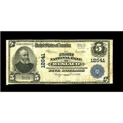 Weslaco, TX - $5 1902 Plain Back Fr. 609 The First NB 