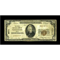 Winnsboro, TX - $20 1929 Ty. 1 The First NB Ch. # 5674T 