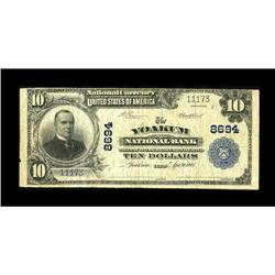 Yoakum, TX - $10 1902 Plain Back Fr. 626 The Yoakum NB 