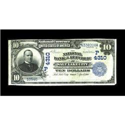 Salt Lake City, UT - $10 1902 Date Back Fr. 619 The NB 