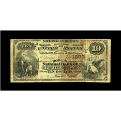 Burlington, VT - $10 1882 Brown Back Fr. 484 The Howard 