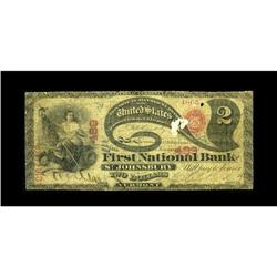 Saint Johnsbury, VT - $2 Original Fr. 387 The First NB 