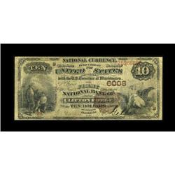 Clifton Forge, VA - $10 1882 Brown Back Fr. 490 The Fir 