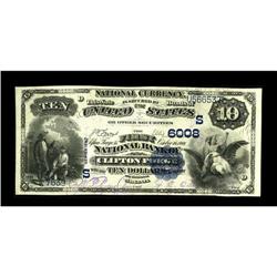 Clifton Forge, VA - $10 1882 Value Back Fr. 577 The Fir 