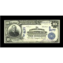 Clifton Forge, VA - $10 1902 Plain Back Fr. 626 The Cli 