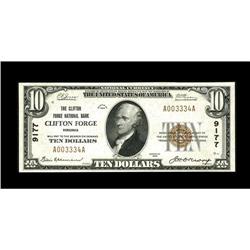 Clifton Forge, VA - $10 1929 Ty. 1 The Clifton Forge NB 