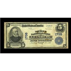 Leesburg, VA - $5 1902 Plain Back Fr. 601 The Loudon NB 