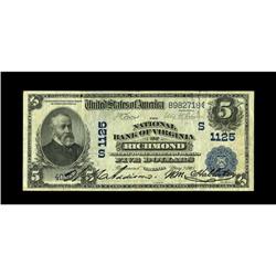 Richmond, VA - $5 1902 Date Back Fr. 590 NB of Virginia 