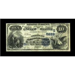 Richmond, VA - $10 1882 Date Back Fr. 545 The American 