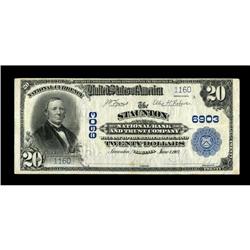 Staunton, VA - $20 1902 Plain Back Fr. 650 The Staunton 