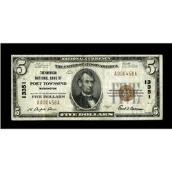 Port Townsend, WA - $5 1929 Ty. 1 The American NB Ch. # 