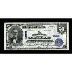 Seattle, WA - $50 1902 Plain Back Fr. 678 The Seattle N 