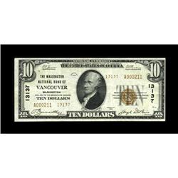 Vancouver, WA - $10 1929 Ty. 2 The Washington NB Ch. # 
