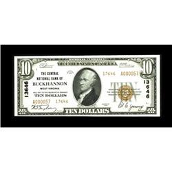 Buckhannon, WV - $10 1929 Ty. 2 The Central NB Ch. # 13 