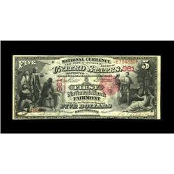 Fairmont, WV - $5 1875 Fr. 402 The First NB Ch. # 961Th 