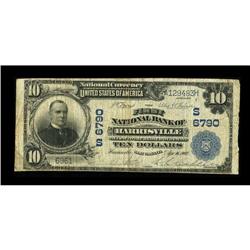 Harrisville, WV - $10 1902 Plain Back Fr. 624 The First 