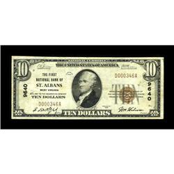 Saint Albans, WV - $10 1929 Ty. 1 The First NB Ch. # 96 