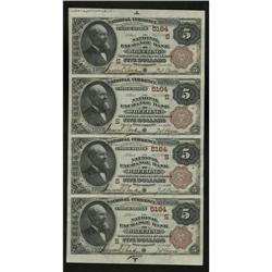 Wheeling, WV - $5-5-5-5 1882 Brown Back Fr. 477 The Nat 