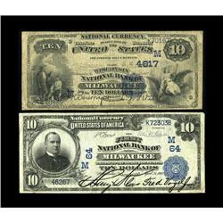 Two Milwaukee Nationals.Milwaukee, WI - $10 1902 Date B 