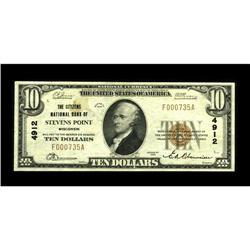Stevens Point, WI - $10 1929 Ty. 1 The Citizens NB Ch. 