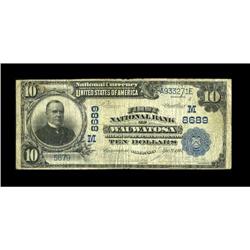 Wauwatosa, WI - $10 1902 Plain Back Fr. 626 First NB Ch 