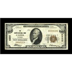 Casper, WY - $10 1929 Ty. 1 The Casper NB Ch. # 6850A p 