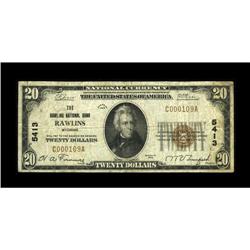 Rawlins, WY - $20 1929 Ty. 1 The Rawlins NB Ch. # 5413W 