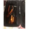 Image 2 : Plastic tool box with misc tools