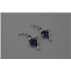 Image 2 : Sterling Silver Earrings with stone