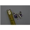 Image 5 : Sterling Silver Earrings with stone