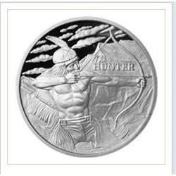 The Hunter 1 Oz Silver Round (.999 Pure)