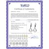 Image 2 : Genuine 7.5 ctw White Topaz Earrings 14KT Rose Gold - REF-43Z2N