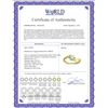 Image 2 : Genuine 0.46 ctw Aquamarine & Diamond Ring 14KT Yellow Gold - REF-29P3H