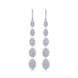 Natural 0.81 CTW Diamond Earrings 14K Rose Gold - REF-80X3T