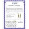 Image 2 : Genuine 4.4 ctw Pearl & Citrine Earrings 14KT Yellow Gold - REF-25H3X
