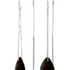 Image 1 : Genuine 6 ctw Garnet Earrings 14KT White Gold - REF-21M9T