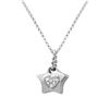 Image 1 : 0.14 CTW Diamond Necklace 14K White Gold - REF-23F2N