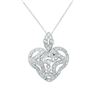 Image 1 : 0.45 CTW Diamond Necklace 14K White Gold - REF-42Y5X