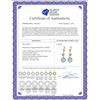 Image 2 : Genuine 11.60 ctw Blue Topaz Earrings 14KT Yellow Gold - REF-47R5P