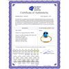 Image 2 : Genuine 2.2 ctw Blue Topaz Ring 14KT Yellow Gold - REF-27M8T