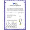 Image 2 : Genuine 0.40 ctw Peridot Necklace 14KT White Gold - REF-22V2W